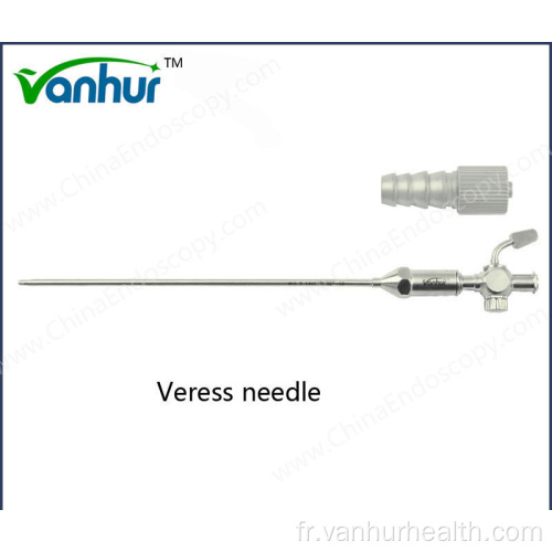 Instruments chirurgicaux Aiguille de Veress laparoscopique